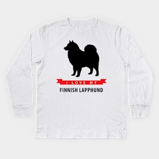 I Love My Finnish Lapphund Kids Long Sleeve T-Shirt